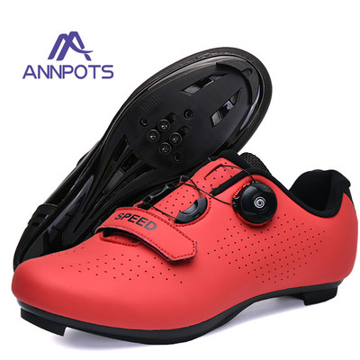 Vīriešu riteņbraukšanas apavi 2022. gada sacīkšu velosipēdistu apavi MTB pašbloķējošie ātruma velosipēda apavi Spd skavas Sieviešu kalnu šosejas riteņbraukšanas apavi