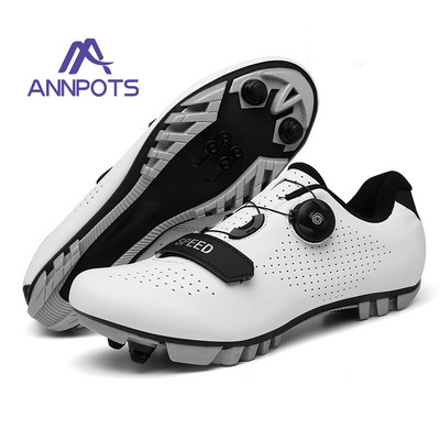 Vīriešu riteņbraukšanas apavi 2022. gada sacīkšu velosipēdistu apavi MTB pašbloķējošie ātruma velosipēda apavi Spd skavas Sieviešu kalnu šosejas riteņbraukšanas apavi