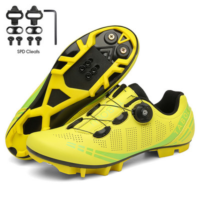 Vyriški dviračių sportbačiai Mtb Moteriški plokščiapadžiai kalnų dviračių batai SPD Route Cleats, skirti Shimano Road Bike Speed Sneaker purvo dviračių batai