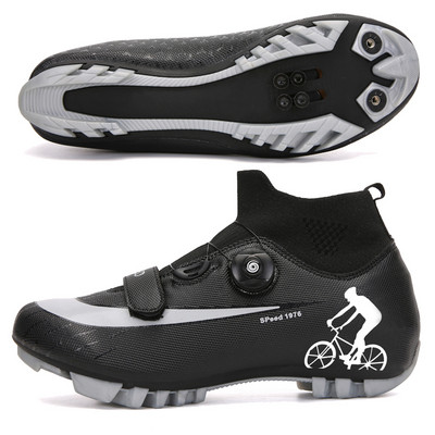 Téli férfi MTB kerékpáros cipők magas szárú országúti kerékpáros cipők Sapatilha Ciclismo női professzionális önzáró kerékpárcipő 47-es méret