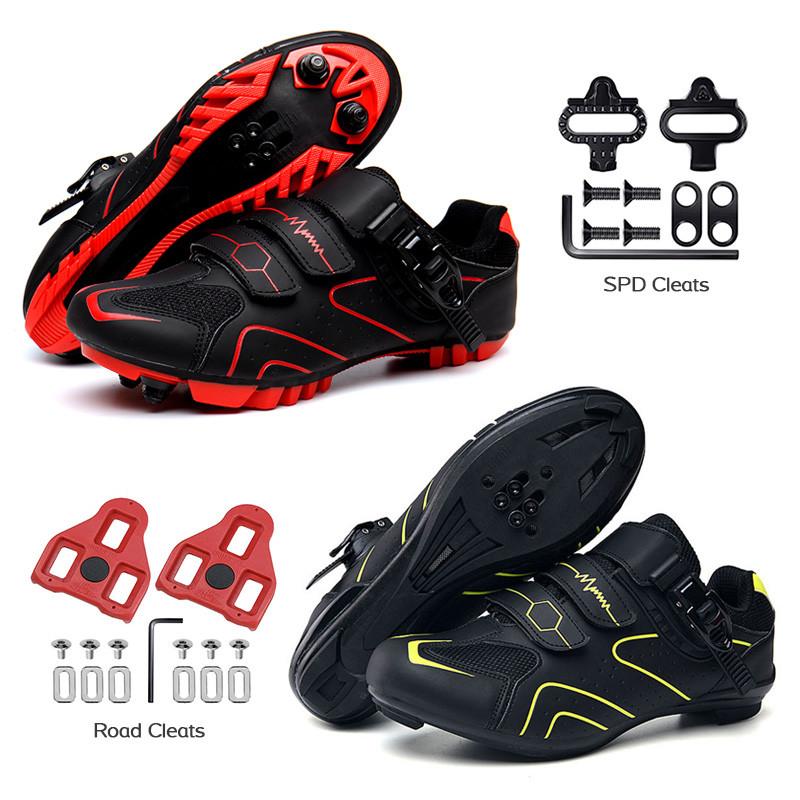 Férfi gyorsasági kerékpáros cipő országúti tornacipő női MTB mountain bike tornacipő Ultrakönnyű SPD önzáró kerékpáros stoplis cipők lapos cipők
