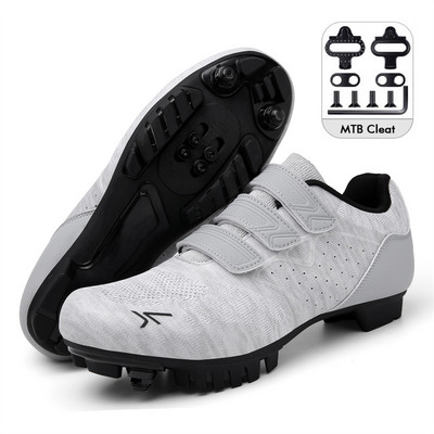 Riteņbraukšanas apavi MTB SPD Cleats Vīriešu elpojošie sacīkšu šosejas velosipēdu apavi Speed Sneakers Sieviešu Flat Trail kalnu velosipēdu apavi