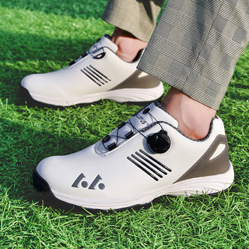 Zapatos De Golf Profesionales Para Hombre, Zapatillas Con Picos De Golf Resistentes Al Agua, Color Blanco y Negro, Entrenadores
