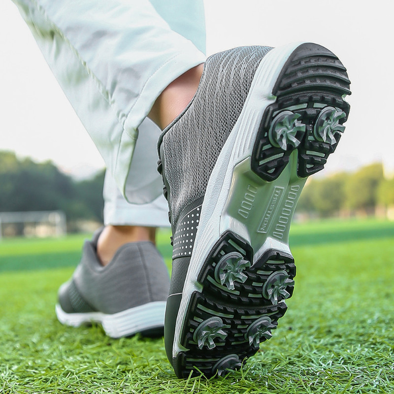 Nauji vandeniui atsparūs golfo batai Spygliai Profesionalūs golfo sportbačiai Didelis dydis 7-14 Aukštos kokybės sportiniai sportbačiai Lauko vyriška avalynė