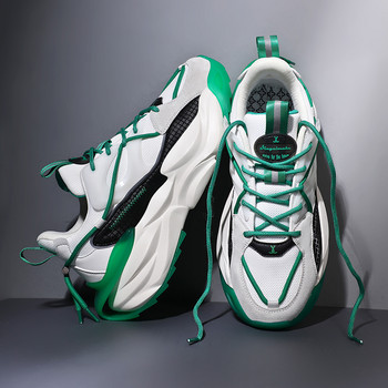 Висококачествени удобни мъжки обувки против хлъзгане 2023 Пролет Нови мъжки спортни обувки Модни мъжки маратонки Открита платформа