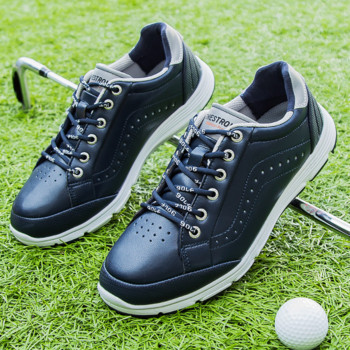 Ανδρικά παπούτσια γκολφ Spikeless Νέα παπούτσια γκολφ για άνδρες παίκτες γκολφ σε εξωτερικούς χώρους φορούν ελαφριά αθλητικά παπούτσια για περπάτημα ανδρικά