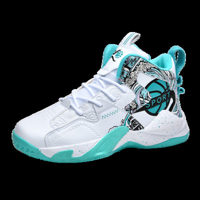 Márkás férfi kosárlabda cipő Fiú magas szárú sportcipő Szabadidő légáteresztő teniszcipő Női csúszásmentes sportcipő36-45