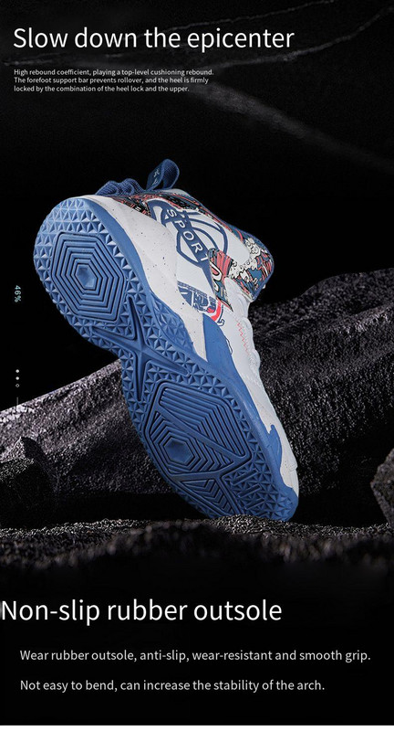 Márkás férfi kosárlabda cipő Fiú magas szárú sportcipő Szabadidő légáteresztő teniszcipő Női csúszásmentes sportcipő36-45