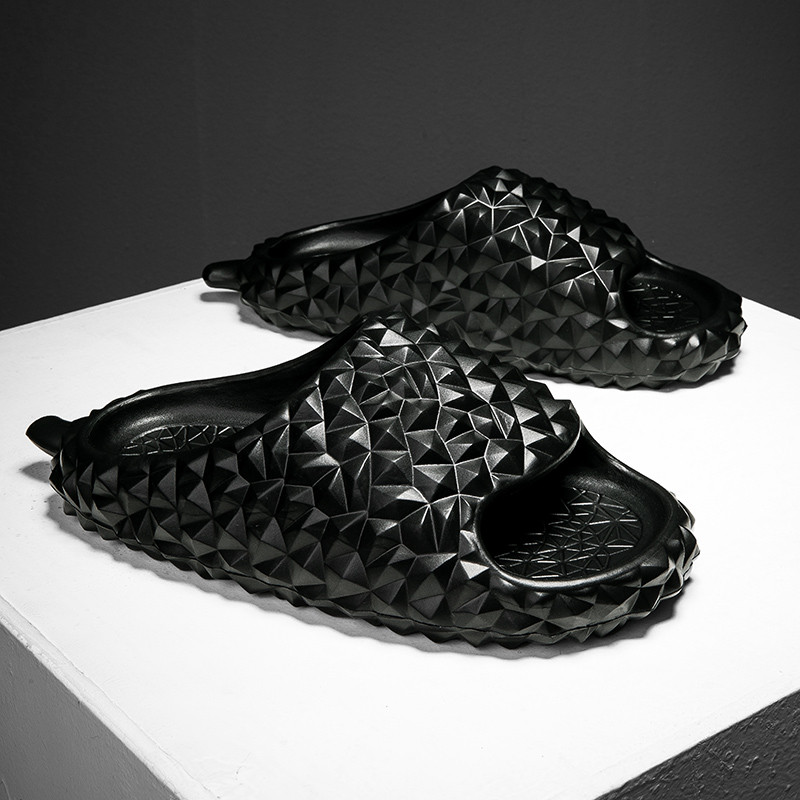 Márka nyári papucsok nőknek Férfi Divat Kreatív Durian Look Strandszandál Vastag Talp Csúszásmentes Gyorsan Száraz Szandál Flip Flop