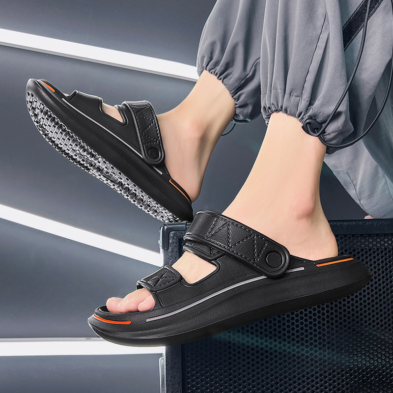 BOANXIL Unisex Summer New Fashion Universalios šlepetės Patogios Neslystančios Minkštos Lauko Paplūdimio Batai Poros Modeliai Šlepetės