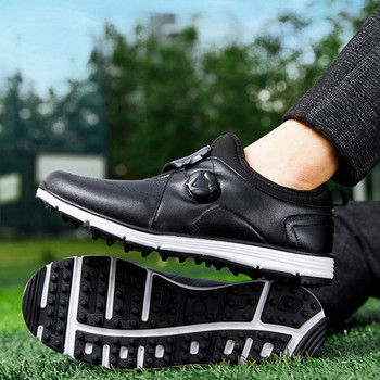 Модни обувки за голф Мъжки водоустойчиви дишащи спортни обувки за голф Маратонки за ходене Дамски обувки за голф без шипове с бързо връзване