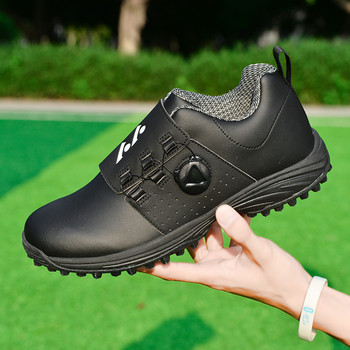 Мъжки професионални голф обувки Водоустойчиви шипове Голф маратонки Черни бели мъжки голф маратонки Голям размер Голф обувки за мъже