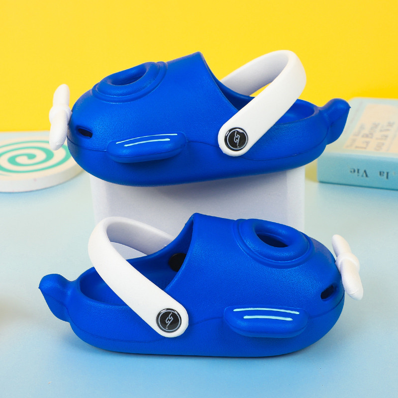 Nyári papucs gyerekeknek Repülőgép Aranyos, kopásálló csúszásgátló ütközésgátló szandál puha és kényelmes