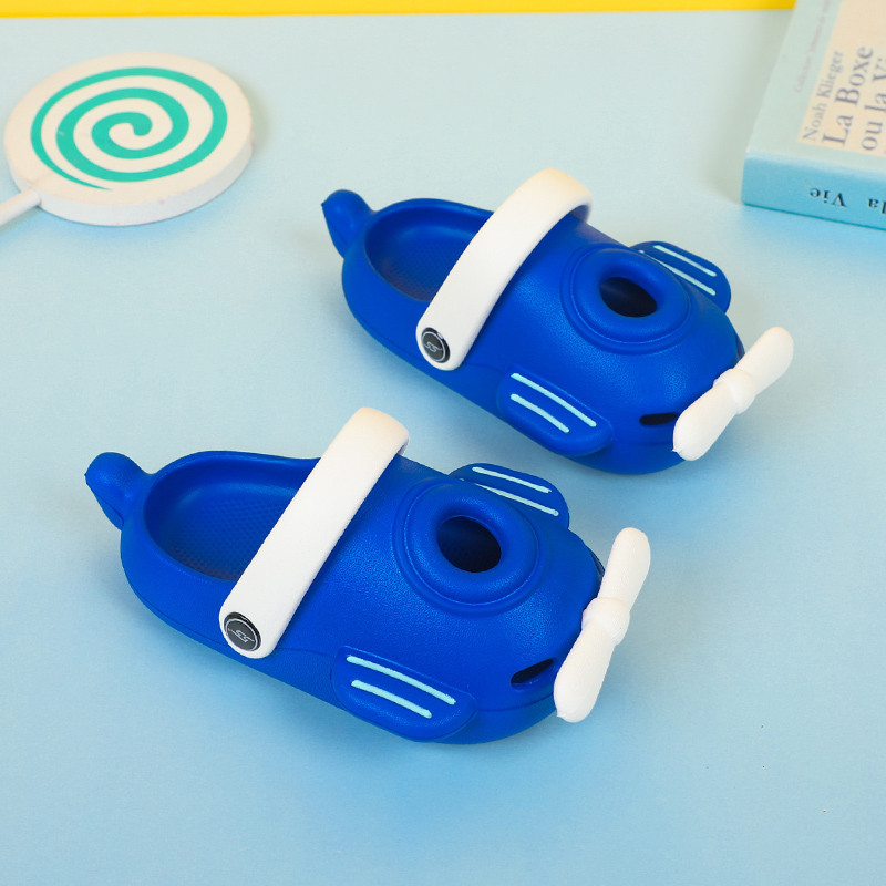 Nyári papucs gyerekeknek Repülőgép Aranyos, kopásálló csúszásgátló ütközésgátló szandál puha és kényelmes