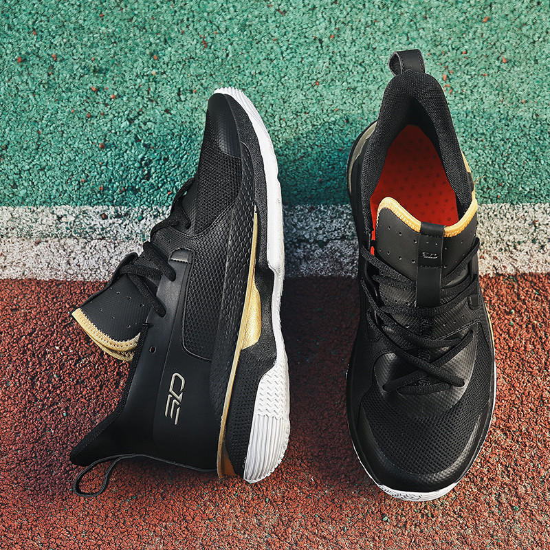 Fiúk Férfi Kosárlabda Cipők Légáteresztő párnázott Férfi Cipők Bőr Csúszásmentes Harci Bakancsok Tornaterem Edzés Atlétikai Sportcipők