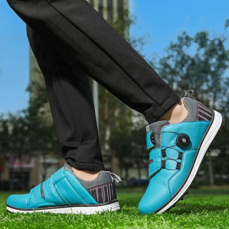 Professzionális golfcipők férfiaknak Vízálló csúszásmentes golfcipők Női szabadtéri séta golfcipők Alkalmi tüskés cipők