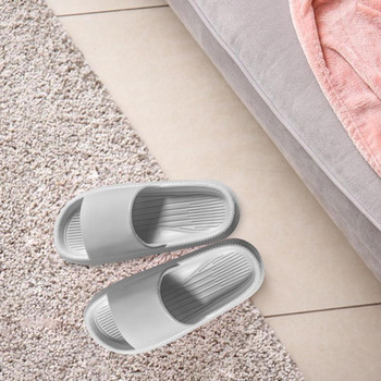 Παντόφλες μαξιλαριού Κοιτώνας Παπούτσια ντους με αντιολισθητική χοντρή σόλα Γρήγορη στέγνωμα ντουζιέρας Σανδάλια μπάνιου Ultra Cushion
