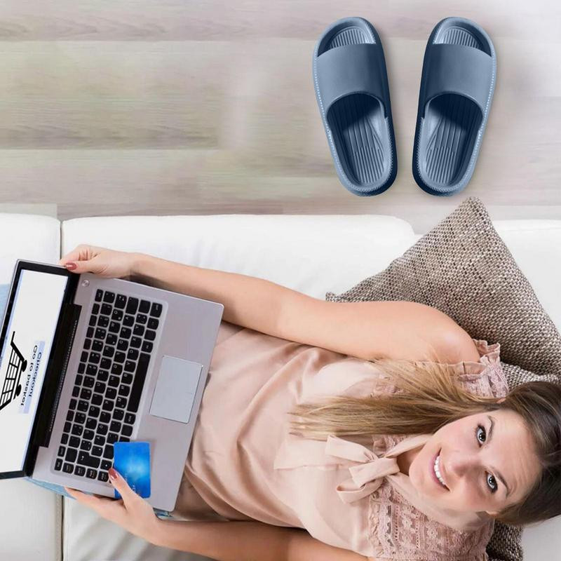 Pagalvės Šlepetės bendrabučio dušo batai neslystantis storas padas greitai džiūstantis dušo šlepetės Vonios sandalai itin pagalvėlė