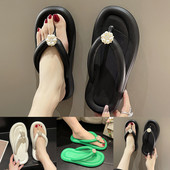 Flip Flops női tömör Beach Beach lapos aljú csíptetős láb női papucs ívtartóval Bear House papucs nőknek