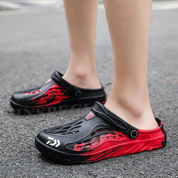 Daiwa Summer Outdoor Мъжки издълбани неплъзгащи се сандали за риболов Ежедневни спортни бързосъхнещи дишащи леки плажни обувки