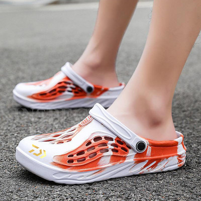 Daiwa nyári kültéri férfi horgászszandálok csúszásmentes horgászszandálok alkalmi sportokhoz, gyorsan száradó, légáteresztő könnyű strandcipők