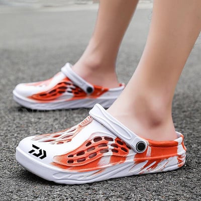 Daiwa nyári kültéri férfi horgászszandálok csúszásmentes horgászszandálok alkalmi sportokhoz, gyorsan száradó, légáteresztő könnyű strandcipők