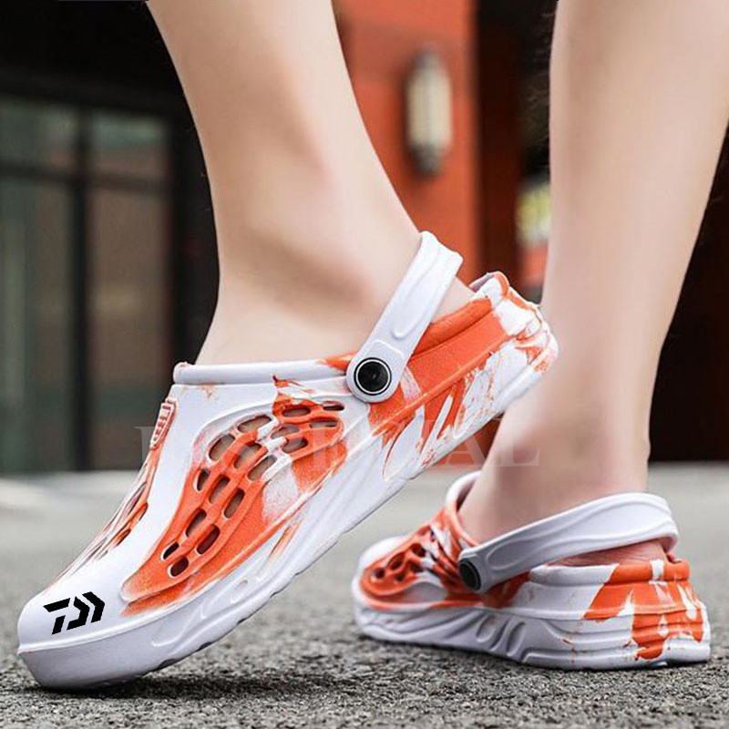 Daiwa nyári kültéri férfi horgászszandálok csúszásmentes horgászszandálok alkalmi sportokhoz, gyorsan száradó, légáteresztő könnyű strandcipők