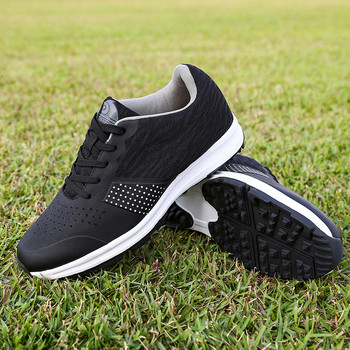 Професионални мъжки маратонки за голф Водоустойчиви дамски обувки за голф Устойчиви на износване Маратонки за ходене Неплъзгащи се мъжки обувки за голф без шипове