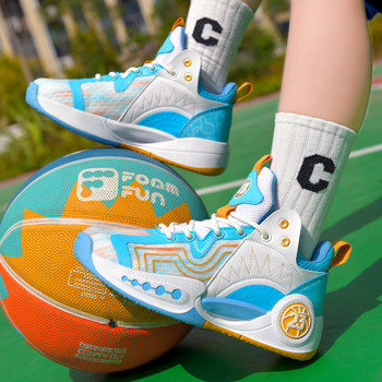2023 Ново пристигане Детски обувки Момчета Баскетболни обувки Дишащи комфортни Детски маратонки за ходене Неплъзгащи се спортни обувки на открито