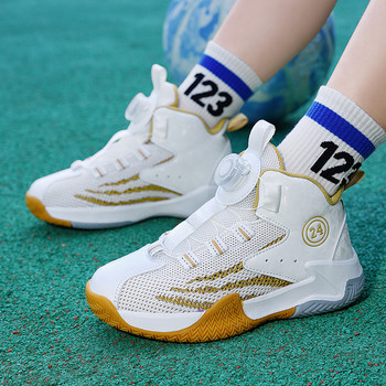 2023 Нови детски баскетболни обувки за момчета Маратонки за бягане Дишащи мрежести детски спортни обувки Детски обувки за момчета Кошарки