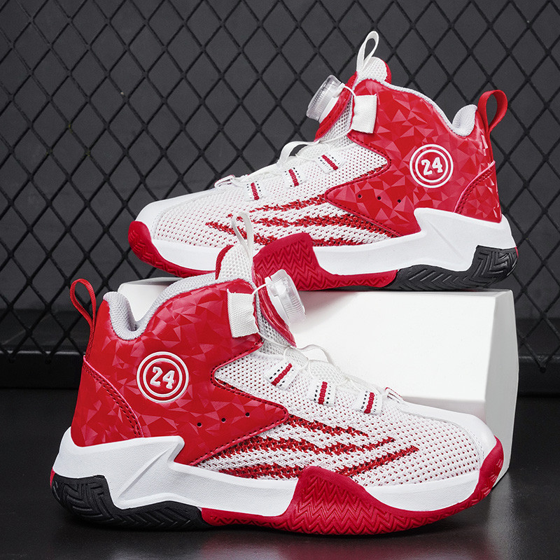 2023 m. Nauji vaikiški krepšinio bateliai berniukams Bėgimo sportbačiai Orui pralaidūs tinkliniai vaikiški sportiniai bateliai Vaikiški berniukų krepšinio treniruokliai