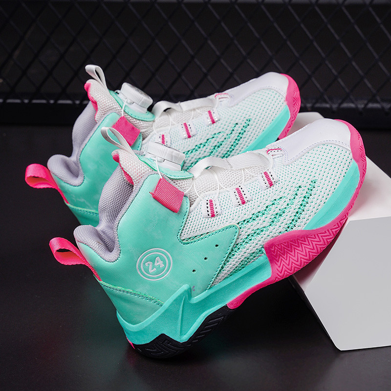 2023 m. Nauji vaikiški krepšinio bateliai berniukams Bėgimo sportbačiai Orui pralaidūs tinkliniai vaikiški sportiniai bateliai Vaikiški berniukų krepšinio treniruokliai