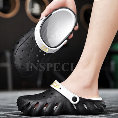 Daiwa nyári férfi női csúszásmentes, légáteresztő kültéri papucs gyorsan száradó könnyű, kopásálló horgász strandszandál