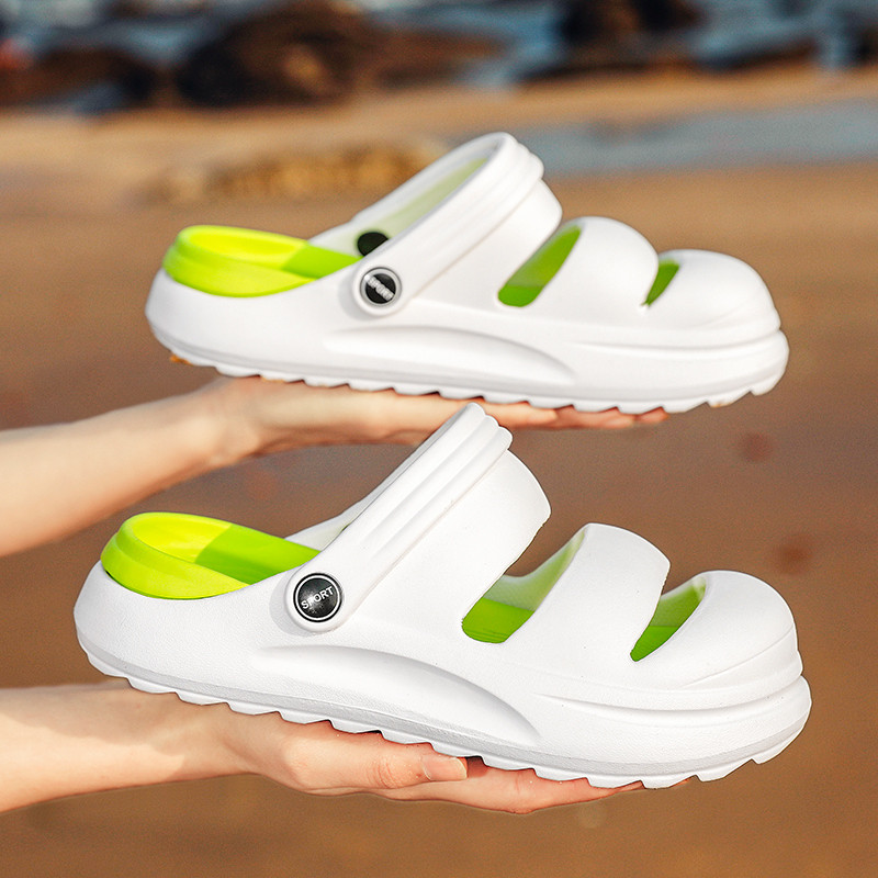 Šlepetės vyrams Moteriškos tinklinės kvėpuojančios poros paplūdimio plaukimo Neslystančios ir nuo susidūrimo sandalai Greitai džiūstantys