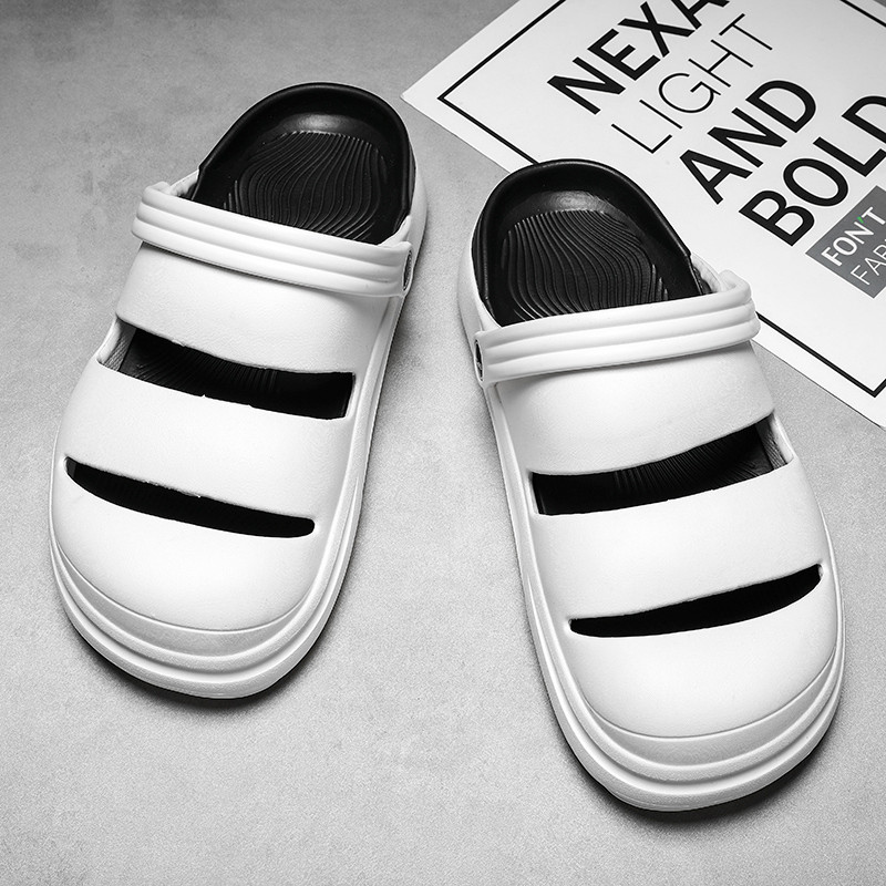 Šlepetės vyrams Moteriškos tinklinės kvėpuojančios poros paplūdimio plaukimo Neslystančios ir nuo susidūrimo sandalai Greitai džiūstantys