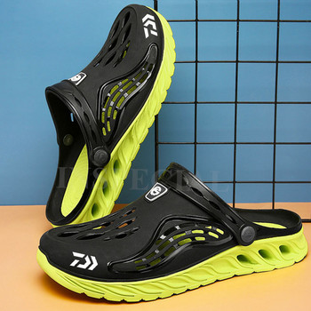 Daiwa Летни мъжки дишащи противоплъзгащи се обувки за риболов Спорт на открито Леки бързосъхнещи устойчиви на износване плажни сандали