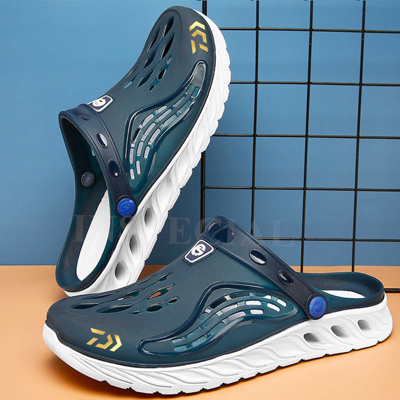 Daiwa nyári, légáteresztő férfi csúszásgátló horgászcipő szabadtéri sportokhoz könnyű, gyorsan száradó kopásálló strandszandál