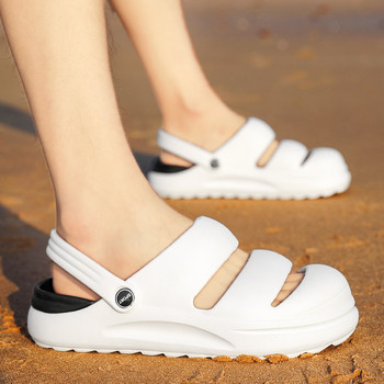 BOANXIL Нови модни универсални сандали за двойки Унисекс Нехлъзгащи се обувки на открито Удобни плажни обувки, подвижни 36-45