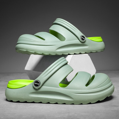 BOANXIL New Couples Mood mitmekülgsed sandaalid Unisex välistingimustes libisemiskindlad koopajalatsid Mugavad rannajalatsid Eemaldatavad 36-45