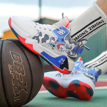 Професионални мъжки баскетболни обувки Баскетболни маратонки Противоплъзгащи се високи дишащи мъжки баскетболни обувки Tenis de Basquete