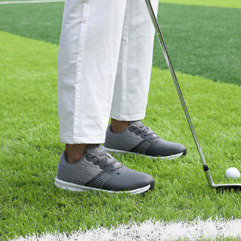 Thestron Водоустойчиви обувки за голф Мъжки луксозни маратонки за голф Удобни обувки за ходене Голфъри Размер 47 48 Спортни обувки за голф