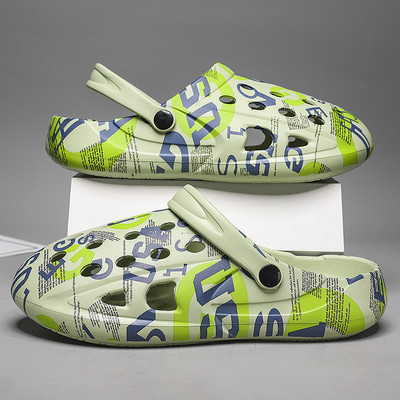 BOANXIL nyári új férfi divat egyéniség Lyukas cipők csomag fej kényelmes csúszásmentes szandál alkalmi sokoldalú strandcipő