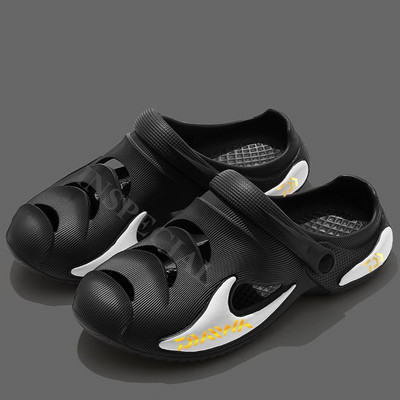 Daiwa nyári férfi kültéri, csúszásmentes, divatos strandcipők, alkalmi, hollow Out, légáteresztő, könnyű, gyorsan száradó tengerparti gázlócipők