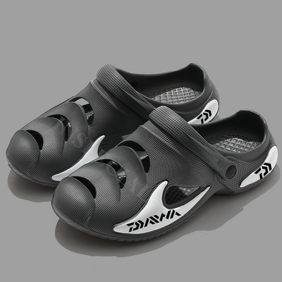 Daiwa nyári férfi kültéri, csúszásmentes, divatos strandcipők, alkalmi, hollow Out, légáteresztő, könnyű, gyorsan száradó tengerparti gázlócipők