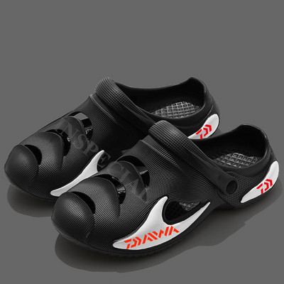 Daiwa nyári férfi kültéri, csúszásmentes, divatos strandcipők, alkalmi, hollow Out, légáteresztő, könnyű, gyorsan száradó tengerparti gázlócipők