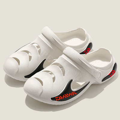 Daiwa nyári férfi kültéri, csúszásmentes, divatos strandcipők, alkalmi, hollow Out, légáteresztő, könnyű, gyorsan száradó tengerparti gázlócipők