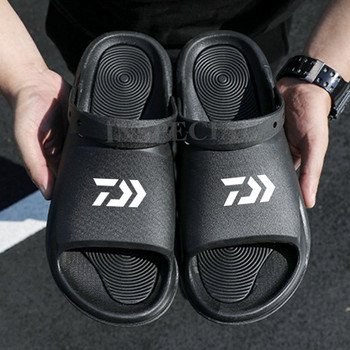 Daiwa Summer Outdoor Мъжки издълбани противоплъзгащи плажни сандали Ежедневни бързосъхнещи леки устойчиви на износване риболовни обувки