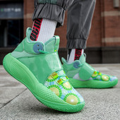 Pora Vyriški krepšinio treniruočių batai Rožiniai Naujos mados vyriški krepšinio sportbačiai Aukštos platformos pagalvėlė Vyriški berniukų sportiniai bateliai