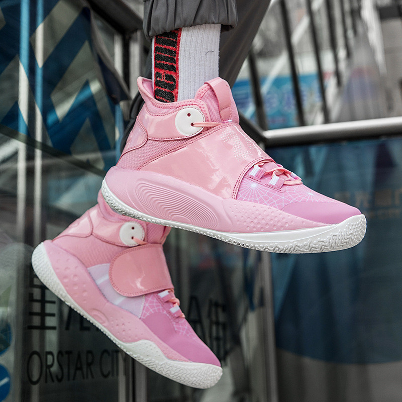 Pora Vyriški krepšinio treniruočių batai Rožiniai Naujos mados vyriški krepšinio sportbačiai Aukštos platformos pagalvėlė Vyriški berniukų sportiniai bateliai