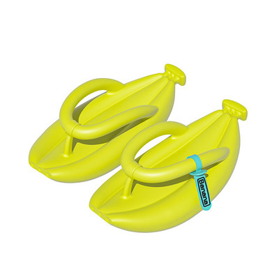Banano formos šlepetės, skirtos vasarą neslystančios atviros šlepetės kasdieniam dėvėjimui